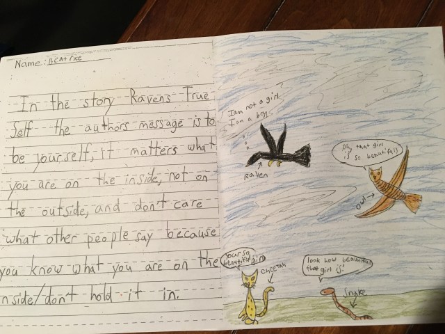 Artwork from school performance